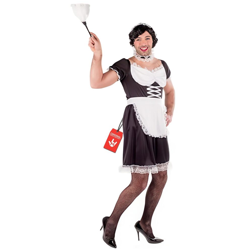 3249 Maid Costume , X-Large, French Maid, Polyester